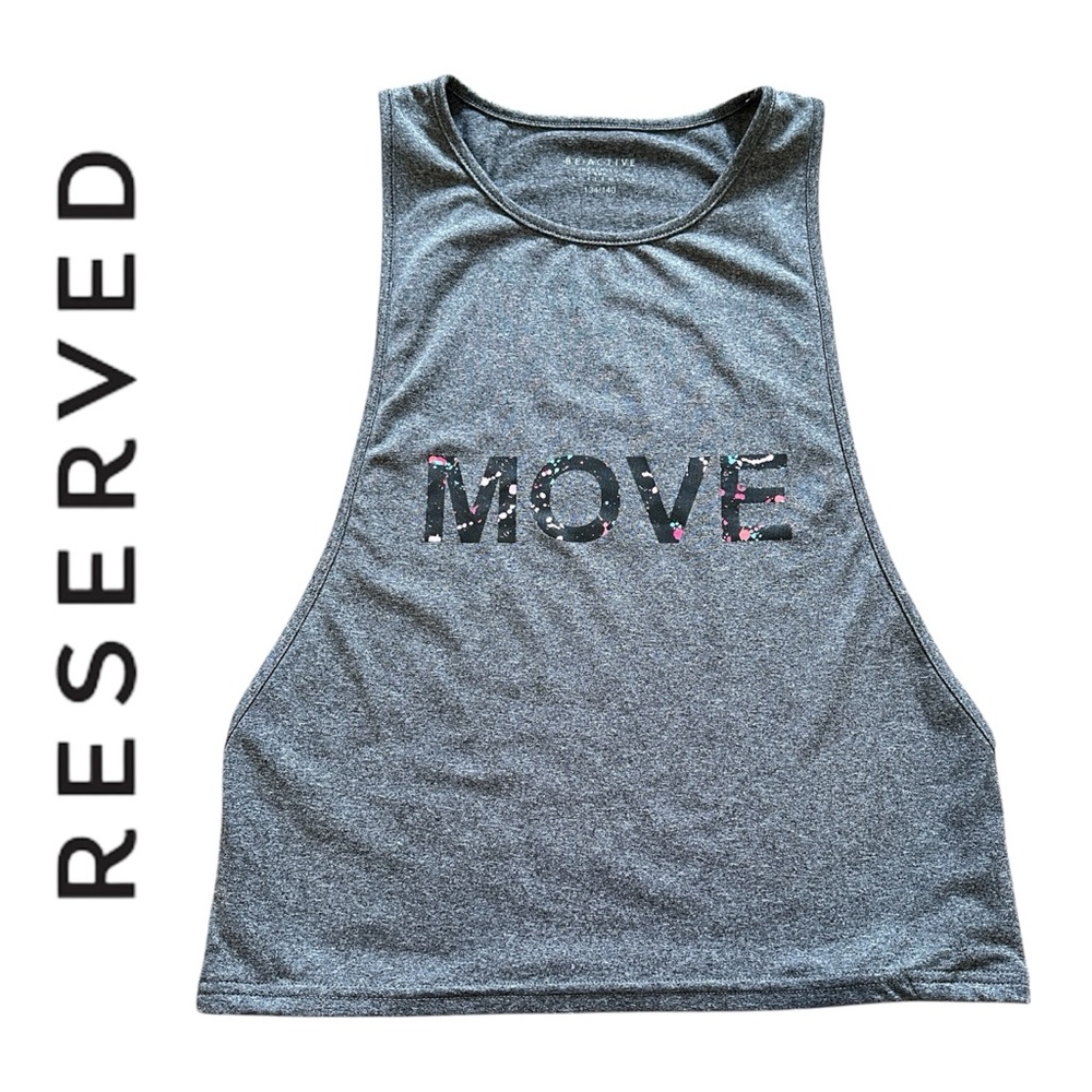 BE ACTIVE Reserved Girls Athletic Sports Top 9-10yrs